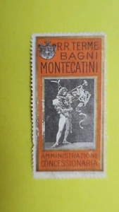 Vignette Italie Milano Milan R.R. Terme Bagni Montecatini amministrazione conces - Imagen 1 de 2
