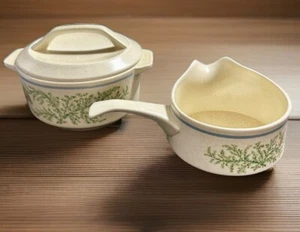 Lenox Temper-Ware Fancy Free 1.25 qt Casserole w Lid & Gravy Boat - Picture 1 of 18