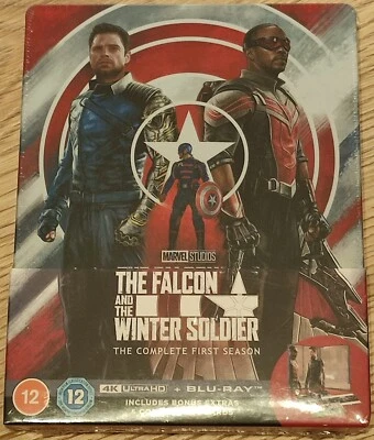 The Falcon And The Winter Soldier 4K+2D Season 1 (UK) Steelbook Blu-Ray NEW - Image 1 of 4
