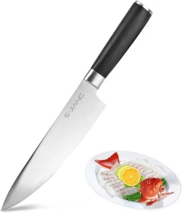S-Jiang German Stainless Steel 8 inch Chef Knife High Carbon, Dishwasher Safe - Picture 1 of 7