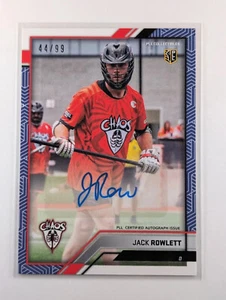 Jack Rowlett AUTO 2023 Premier Lacrosse League PLL Snapshot #20 Blue #44 /99 - Bild 1 von 2
