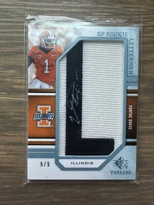 2009 SP Threads - Rookie Lettermen Auto #259 Vontae Davis /9 "L" - Image 1 of 2