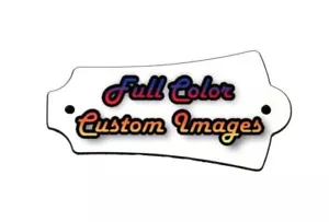 Maßgeschneiderte personalisierte Truss Rod Abdeckung mit Bild oder Logo für Gildengitarren - Bild 1 von 4