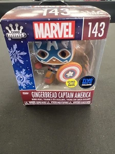 Figura Vinilo Funko Pop Minis Marvel: Gingerbread Capitán América #143 Exclusiva - Imagen 1 de 2