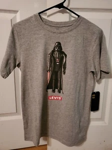 Levi's Star Wars Darth Vader Kids T-shirt Gray Size Large - Picture 1 of 4