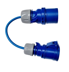 Fly Lead 32 Amp Plug to 16 Amp Socket Adaptor 2.5mm Converter 32A-16A Hook Up - Picture 1 of 8