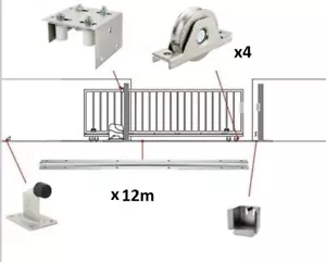 Schiebetor-Kits mit doppellagerigen Innenrädern und Komponenten & Hardware - Bild 1 von 14