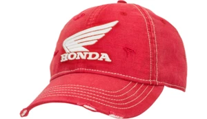 NEW HONDA APPAREL 2501-3805 Curved Bill Honda Race Hat-Red-MOTORCYCLE - Picture 1 of 4