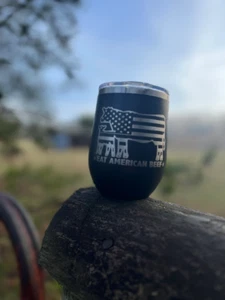 Custom Laser Engraved 12 Oz Wine Tumbler - Insulated - Polar Camel - Picture 1 of 2