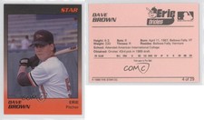 1989 Star Erie Orioles David Brown #4