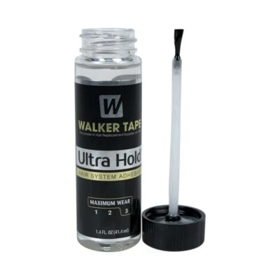 Walker Tape Ultra Hold Lace Perückenkleber 1,4 oz / 41,4 ml Spitzenkleber mit Pinsel
