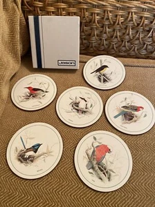 Jason Tischsets Untersetzer Australische Vögel 6er Set Rund Verpackt (b6) - Bild 1 von 9