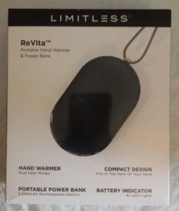 Limitless Revita Portable Ergonomic Hand Warmer W/ 2-Heat Modes Rechargeable.... - Picture 1 of 1