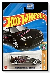 2025 Hot Wheels Nissan Skyline GT-R (BCNR33) 144/250 schwarz 8/10 - Bild 1 von 1
