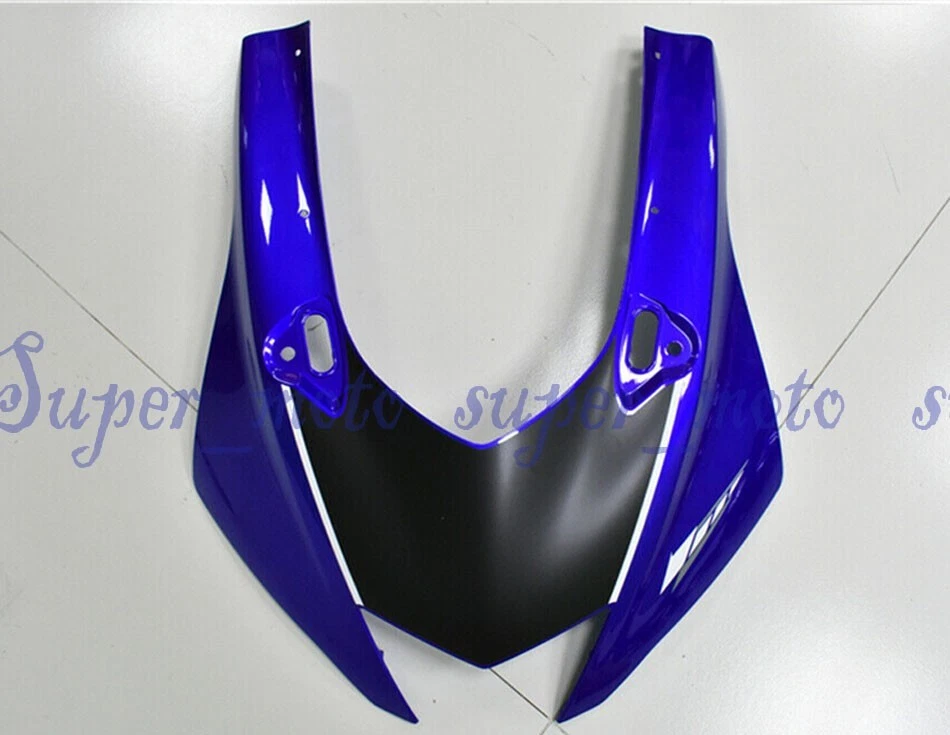 Motor Black Blue Injection Front Fairing Plastic Nose For YAMAHA YZF R6 17-2020 Foto 1 de 1