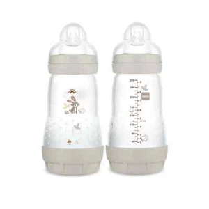 MAM Easy Start Matte Anti-Colic Baby Bottles, 9 oz (2 Count), Medium Flow Nip. - Picture 1 of 6