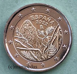 Spagna 2 euro commemorativi 2022 Garajonay La Gomera moneta euro commemorative coin - Foto 1 di 1