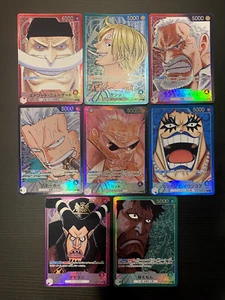 ONE PIECE Card Game Leader Parallel Complete Set PARAMOUNT WAR- [OP02] Japanese - Picture 1 of 3