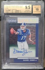 2019 Contenders Draft Picks Game Day Ticket Daniel Jones RC /25 Auto BGS 9.5/10