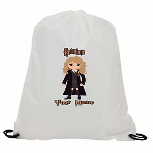 PERSONALISED HERMIONE HARRY POTTER  SUBLIMATION GYM SWIMMING PE DRAWSTRING BAG - Picture 1 of 1