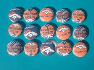 Denver Broncos espalda plana o alfiler insignia cabujones adorno arco imán central - Imagen 1 de 5