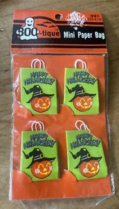 VINTAGE Halloween Mini Puppenhaus TRICK or TREAT Papiertüten JACK O’ LANTERN 1993* - Bild 1 von 7