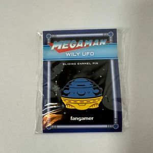 Pin Deslizante Mega Man Dr. Wily OVNI Oficial Capcom Nuevo - Imagen 1 de 4