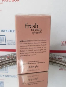 fresh cream soft suede by PHILOSOPHY Men's Eau De Toilette 2 fl. oz. 60 ml New - Picture 1 of 5
