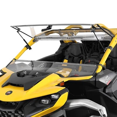 KEMIMOTO Flip Front Windshield Scratch Resistant for 2024-2026 Can-Am Maverick R - Image 1 of 4
