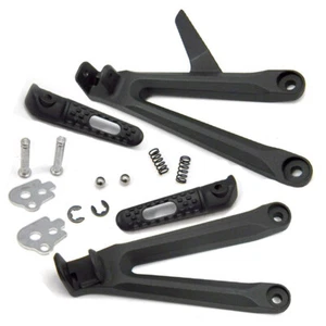 For Honda CBR600RR 2005-2006 Passenger Black Rear Foot Pegs Rest Bracket - Picture 1 of 14