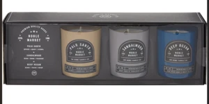 Noble Market's DW Home 3 Candle Gift Set Palo Santo, Sandalwood & Deep Ocean NEW - Picture 1 of 1
