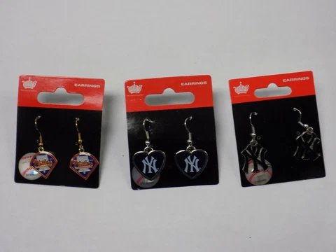 MLB Baseball Team Logo Dangle Earrings by Peter David Cover