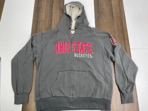 Campus Heritage Mens 2XL Gray Ohio State Buckeyes Hoodie Sweatshirt No Drawstrin - Picture 1 of 12