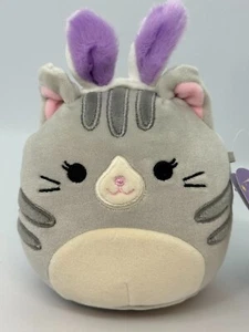Squishmallows Easter Edition Tally the Cat Bunny Ears 4.5-inch NWT - Picture 1 of 9