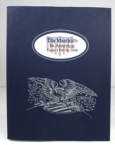 The Marshalls In America From 1790 To 1998 Paperback Book. Family History. - Picture 1 of 5