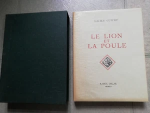 SACHA GUITRY"LE LION ET LA POULE"RAOUL SOLAR.COFFRET.1951-EX.Nté.ILL.VALLERIO - Foto 1 di 9