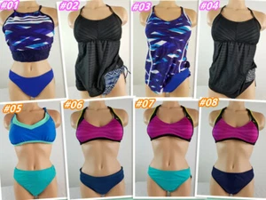 Nike, Adidas, La Blanca, Ralph Lauren Women's Swimwear 2PC Swimsuit 8,10,12,14 - Picture 1 of 10