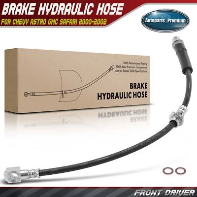 Nova mangueira hidráulica de freio dianteiro esquerdo para Chevrolet Astro GMC Safari 2000-2002 AWD - Imagem 1 de 4