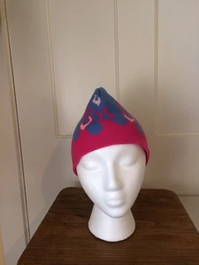 Free Country Girls Size 7 - 14 Ski Hat NWT Pink/Blue - Picture 1 of 6