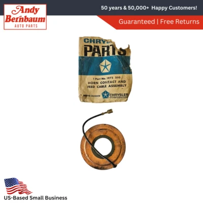 1960 Plymouth Dodge Desoto Fireflite Dart Horn Ring Contact & Cable 1972250 NOS. - Image 1 of 4