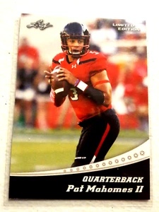 2017 PATRICK MAHOMES II LEAF Limited Edition #13 Texas Tech, KC Chiefs QB RC MVP - Picture 1 of 2