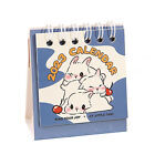 Desk Coil Calendar Brightly Colored Desk Decoration 2023 Cartoon Rabbit Dai Blue