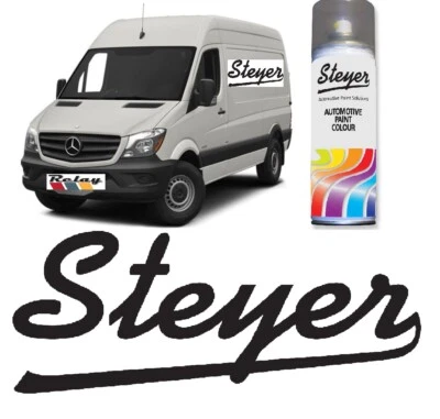 STEYER 4 X Mercedes Arctic White Gloss Aerosol Spray Paint Sprinter Vito Van 9147 Artic