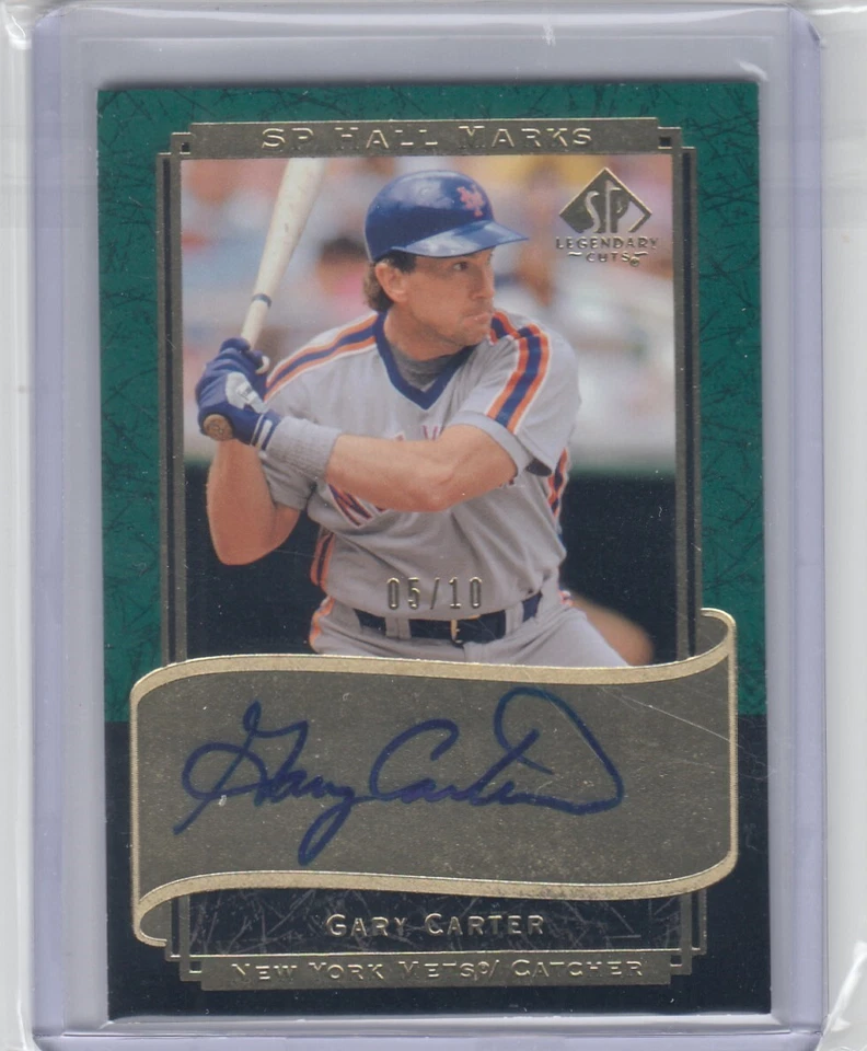2003 Gary Carter SP Legendary Cuts Hall Marks AUTO /10 - GC New York NY Mets - Image 1 of 1