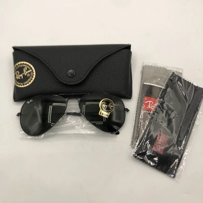 Nuevo En Estuche Ray-Ban RB3025 Gafas de Sol Aviador Dorado/Verde Clásico 58mm ¡Envío Gratis! Foto 1 de 4