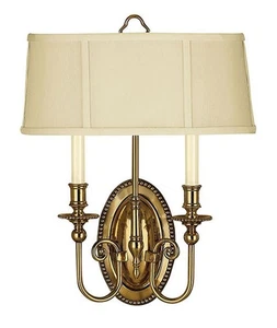 Hinkley Lighting H3610 2 Light Compliant 18"H Indoor Double - Brass - Picture 1 of 7