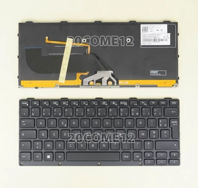 New for DELL Latitude 7330 Rugged Extreme Keyboard RGB Backlit French Clavier - image 1 of 2