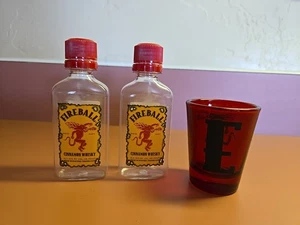 Fireball Zimt Whiskey Rot Schnapsglas mit E Initiale - 1,5 oz & Salz & Pfeffer - Bild 1 von 7