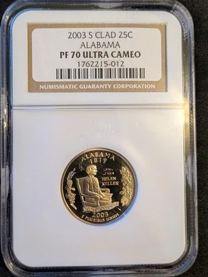 2003-S 25C Alabama UCAM (Proof) 50 States Quarter, NGC Graded - Image 1 of 2