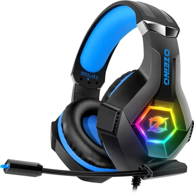 Cuffie Gaming PS4 PS5 PC Xbox One, Cuffie Con Microfono Cancellazione Del Rumore - Immagine 1 di 4